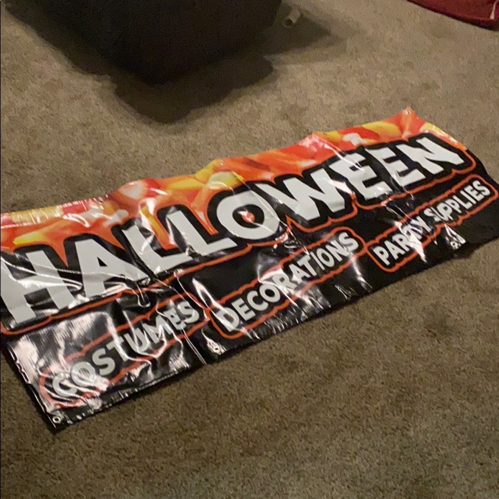 Halloween store banner